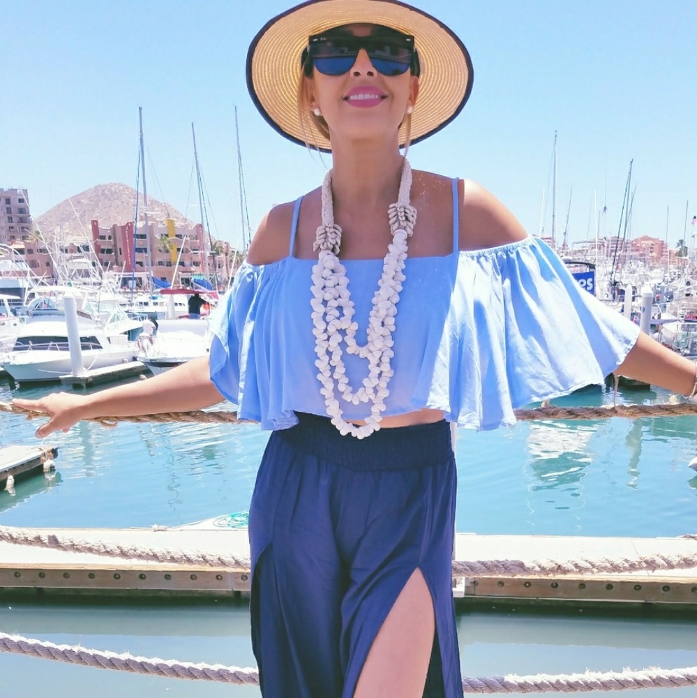 Seashell Necklace White and Cream Color